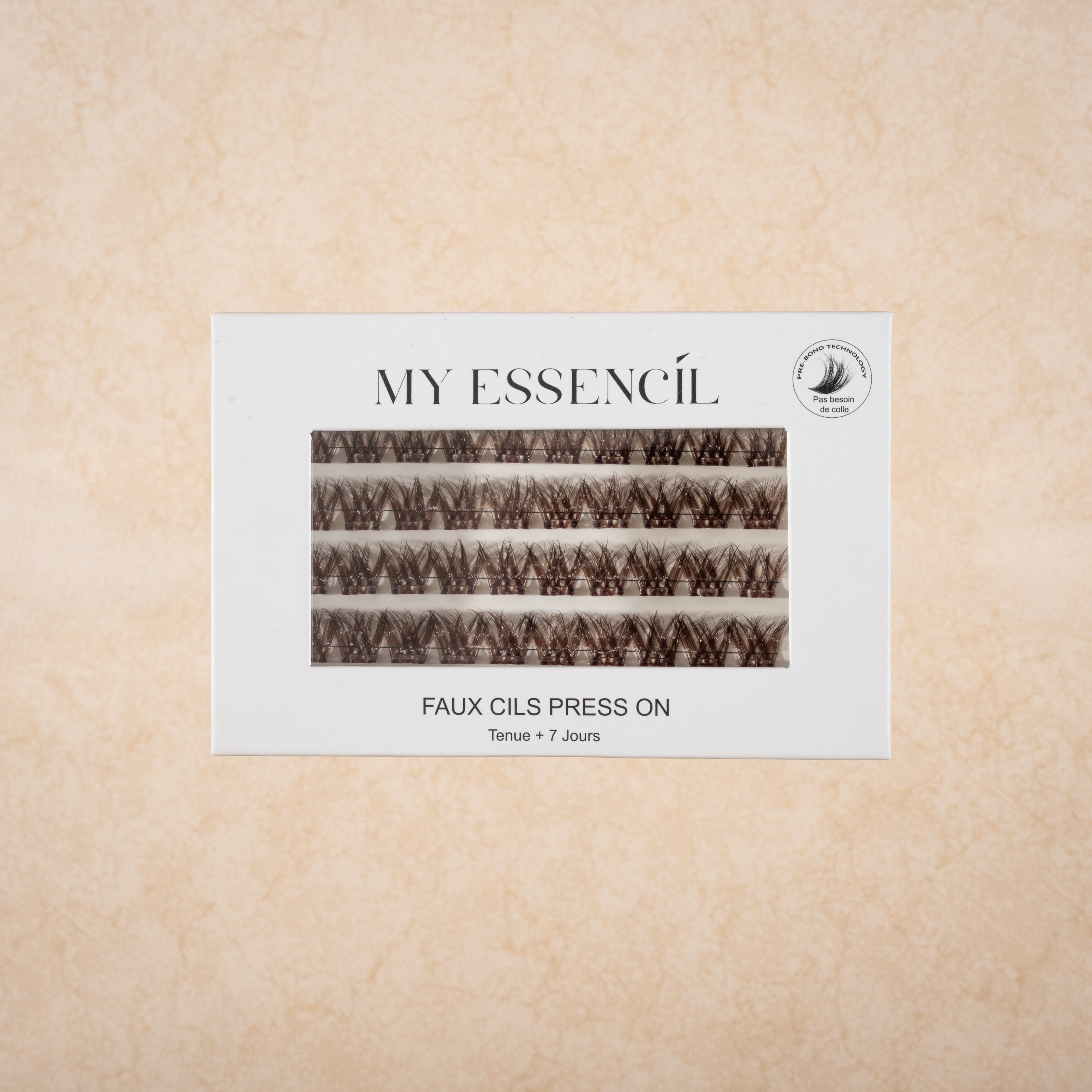 HAVANA - FAUX CILS PRESS ON MARRON BRUN