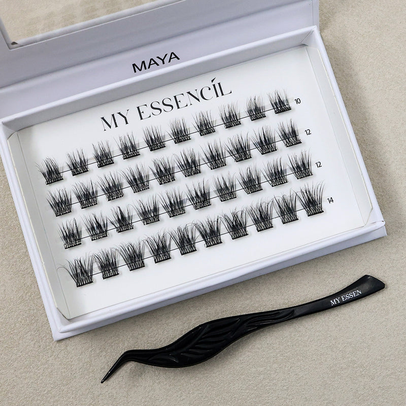 Summer Elite Pack — 5 boxes of pre-glued false eyelashes of your choice + Tweezers | Free Mini Bag