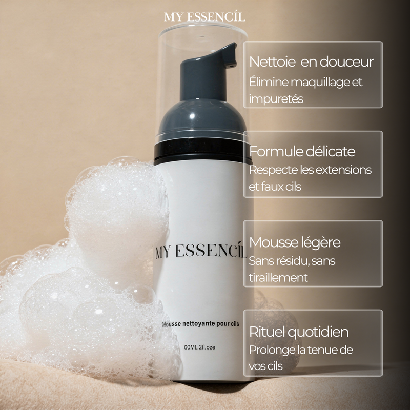 Mousse nettoyante pour cils