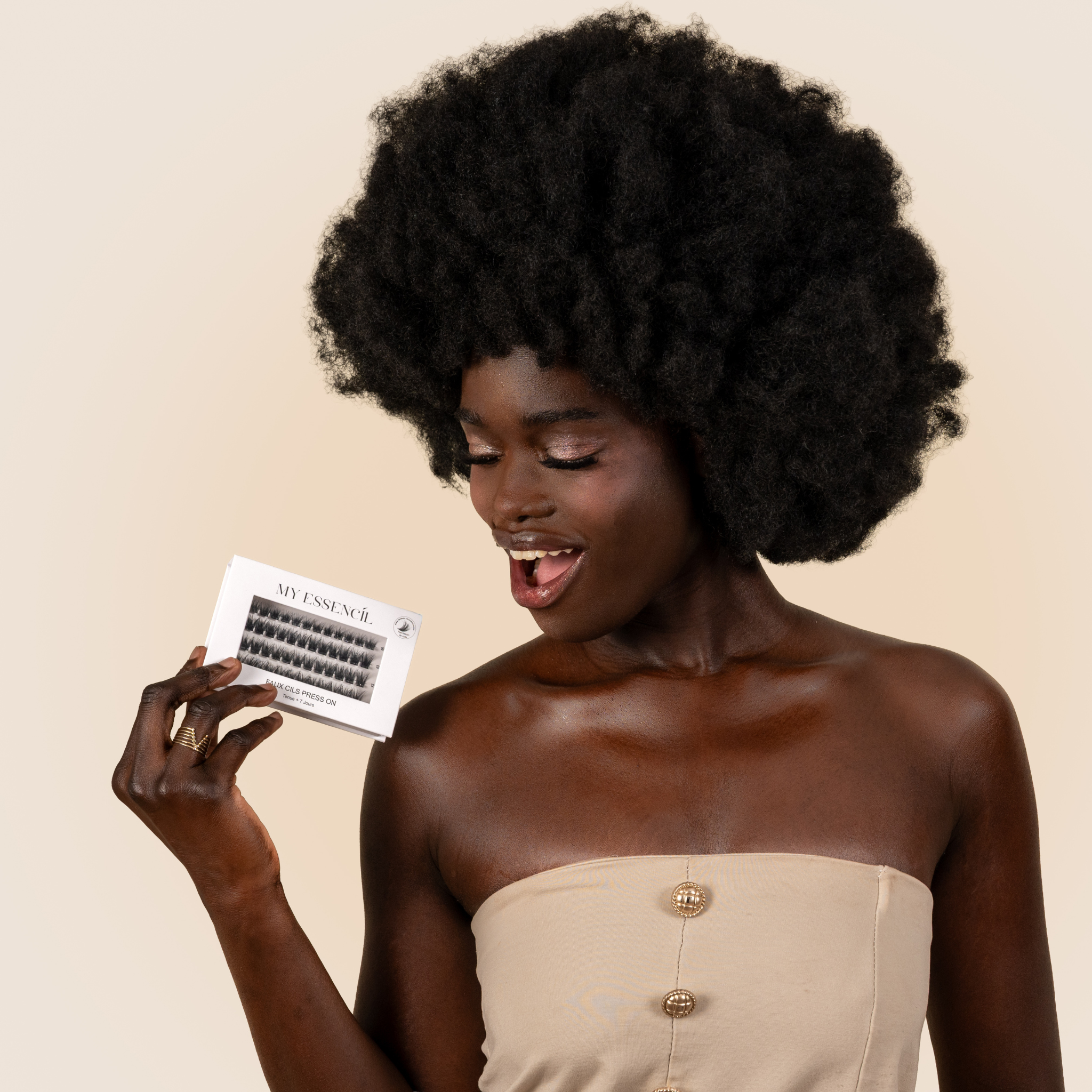 Kit Press On : faux cils Press On & Pince applicateur