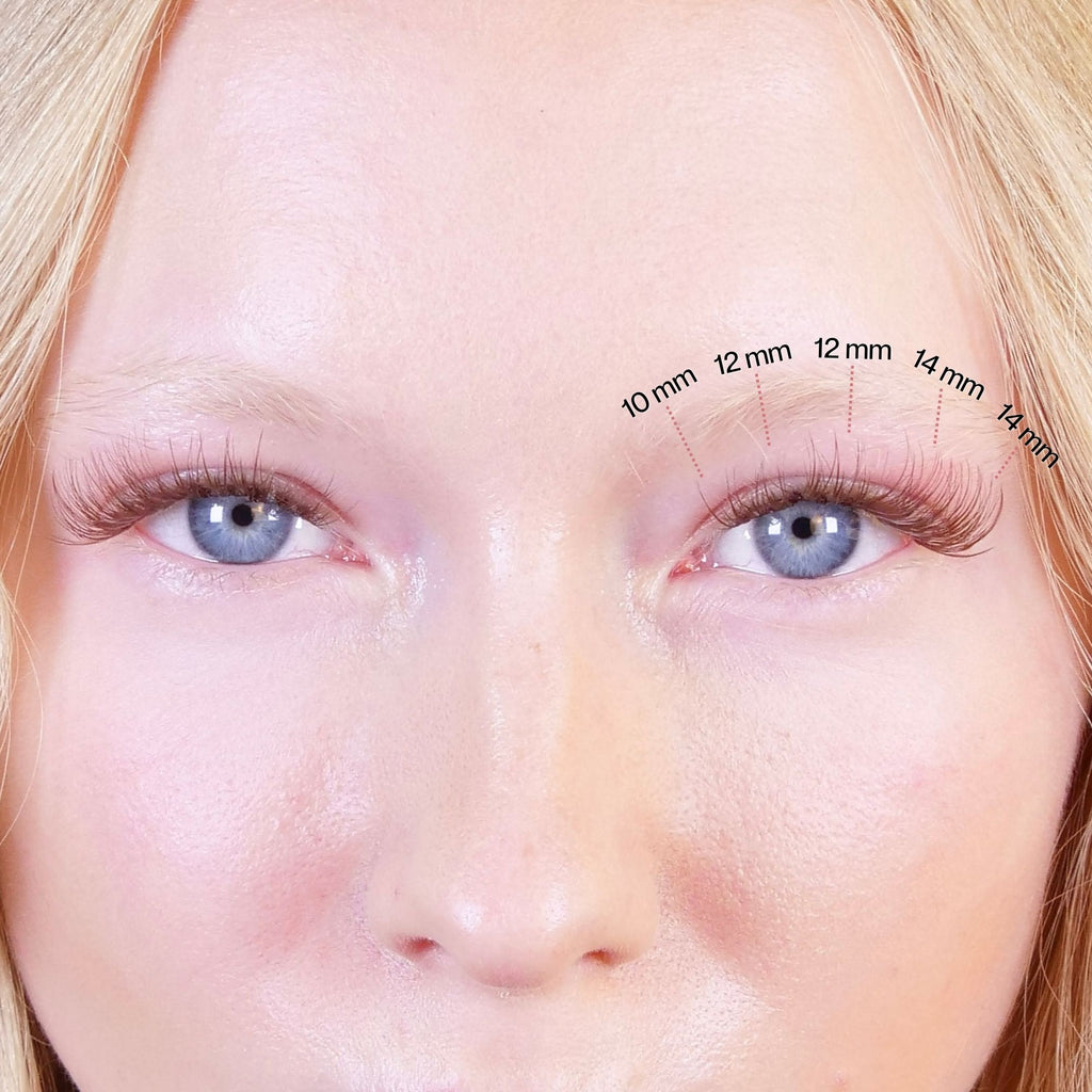 AMBER - FAUX CILS PRESS ON MARRON LEGER