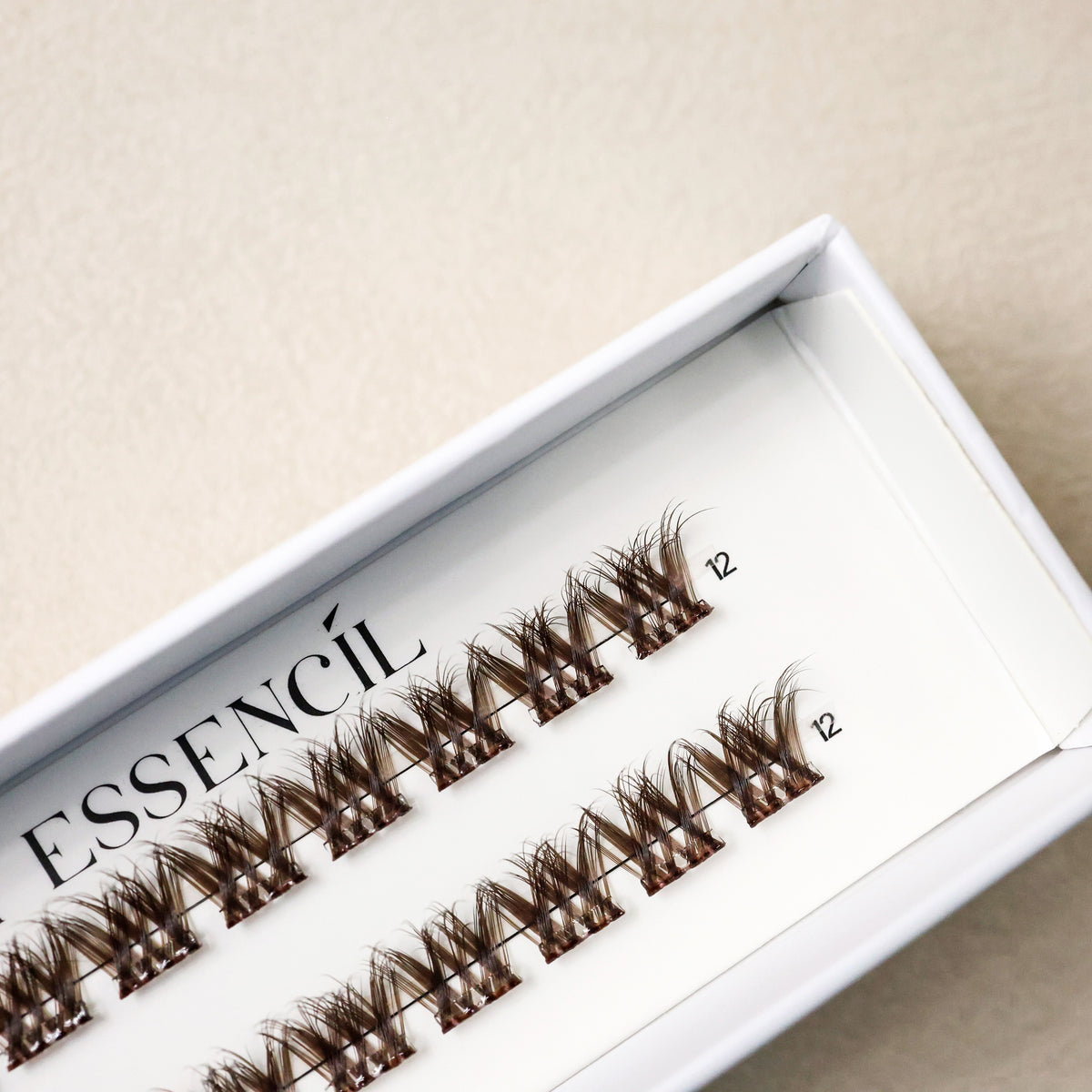Clusters marron HAVANA taille 12 mm en gros plan
