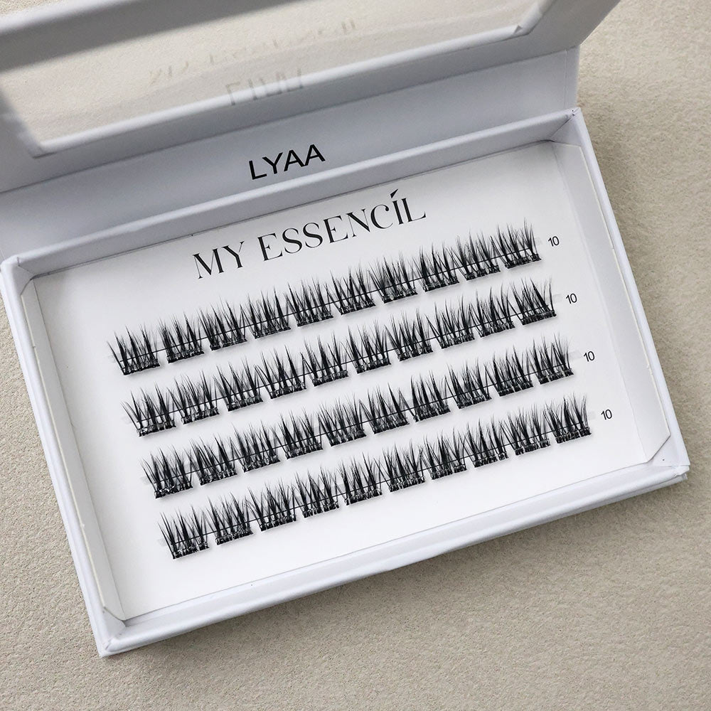 Coffret LYAA ouvert vu de face, clusters réguliers