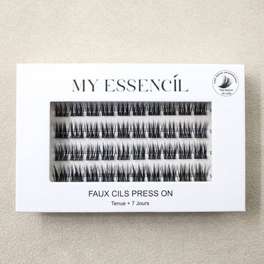 Boîte de faux cils press-on LYAA fermée, tenue 7 jours