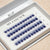 Coffret COLOR Blue ouvert, clusters de faux cils bleu nuit