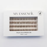 AMBER - LIGHT BROWN PRESS ON FALSE EYELASHES
