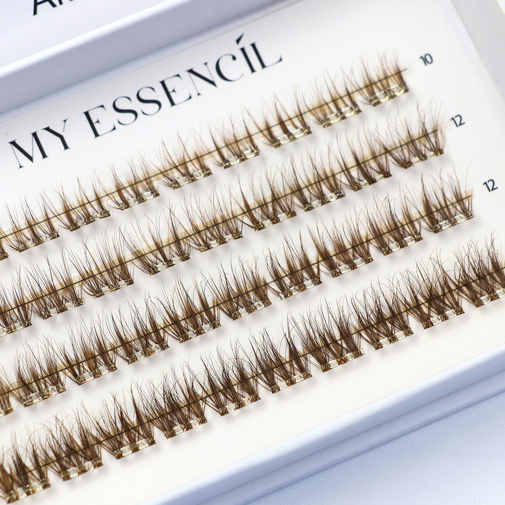AMBER - FAUX CILS PRESS ON MARRON New 2025