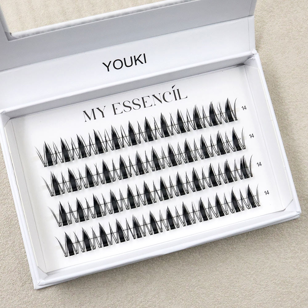 Coffret YOUKI ouvert, clusters noirs effet manga
