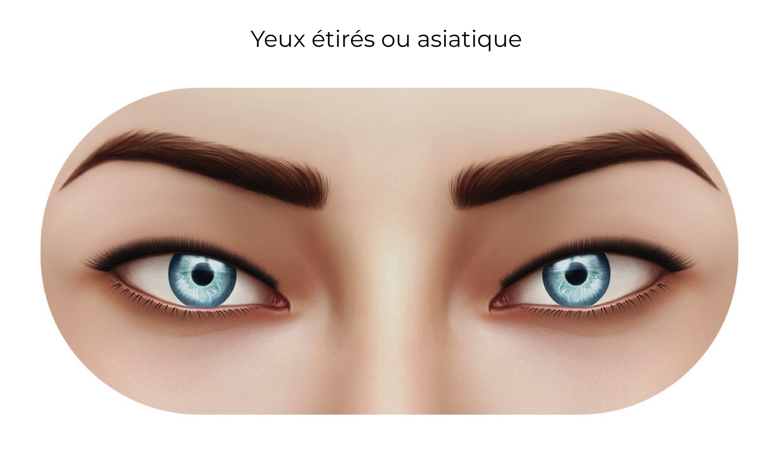 Yeux étirés ou asiatiques