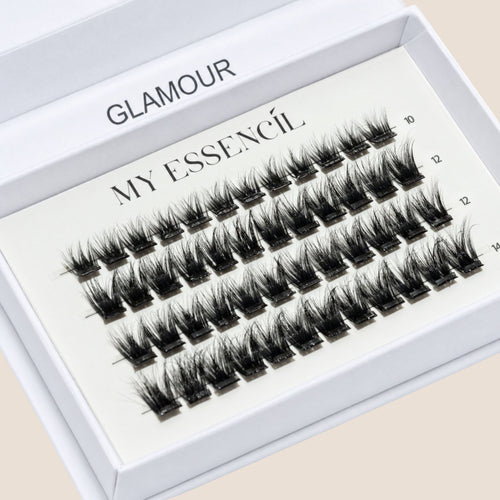 Faux-cils press-on GLAMOUR My Essencìl – coffret de cils pré-collés noirs
