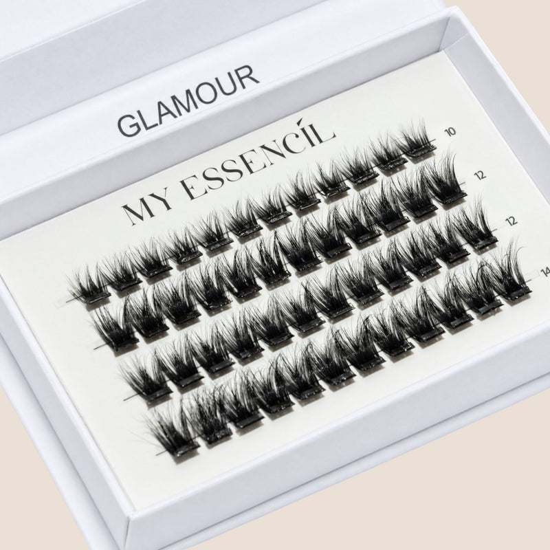 Faux-cils press-on GLAMOUR My Essencìl – coffret de cils pré-collés noirs
