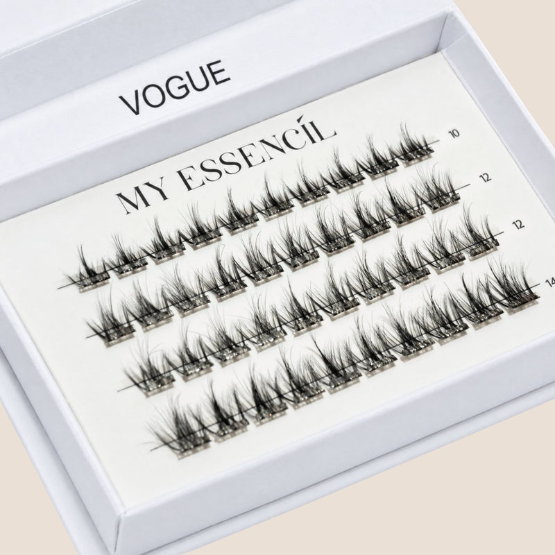Faux-cils press-on VOGUE My Essencìl – coffret de cils pré-collés noirs